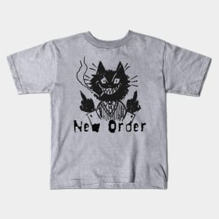 new order and the bad cat Kids T-Shirt